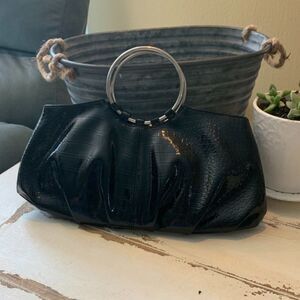 Chateau Black Animal Patent Leather Purse